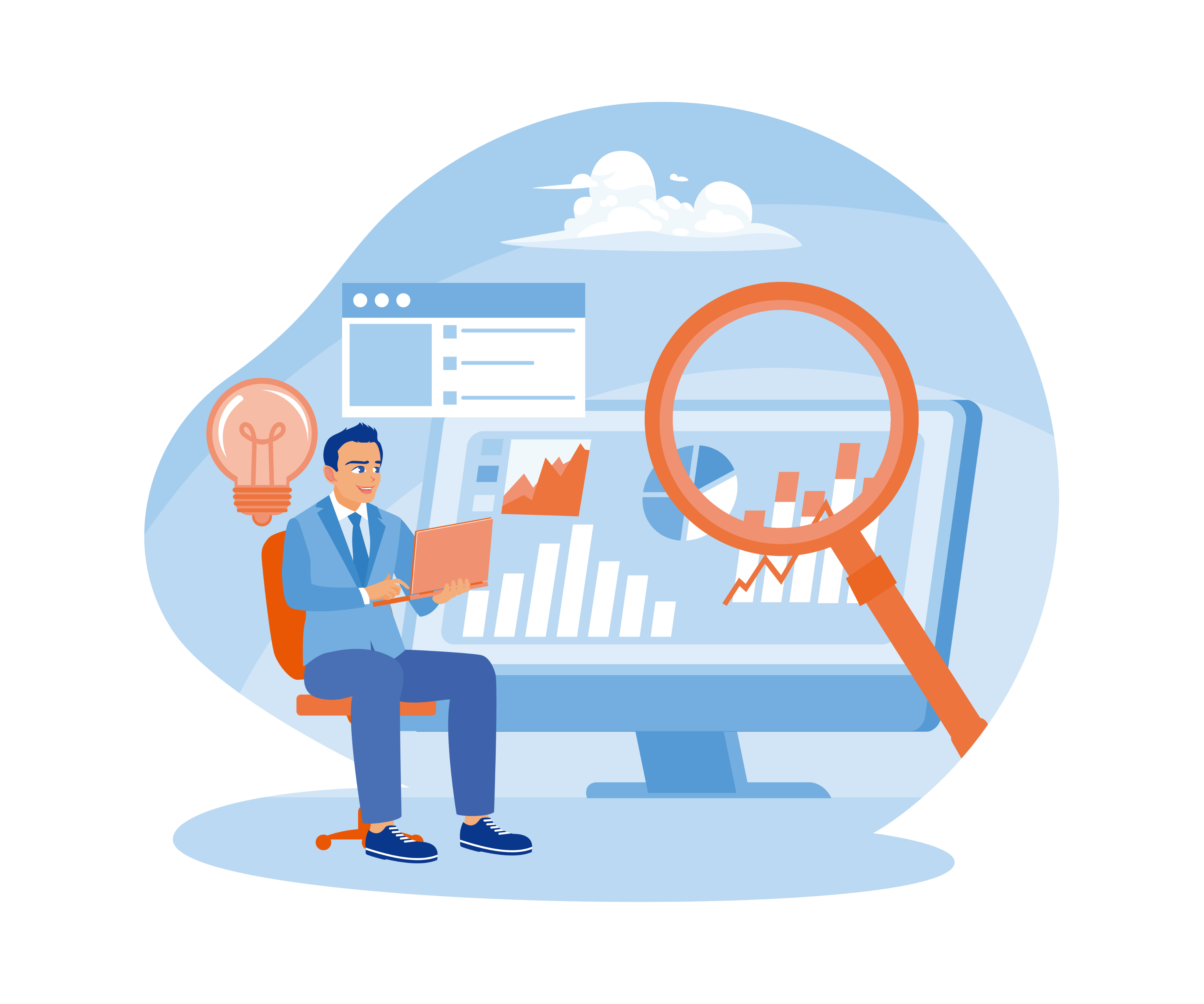 Business consultation illustration